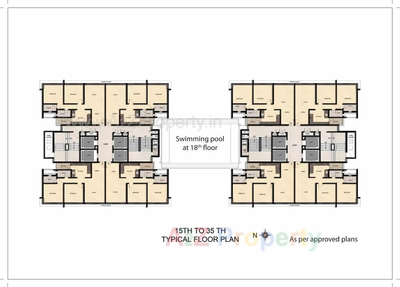 Layout of real estate project Verona located at Andheri, MumbaiSuburban, Maharashtra