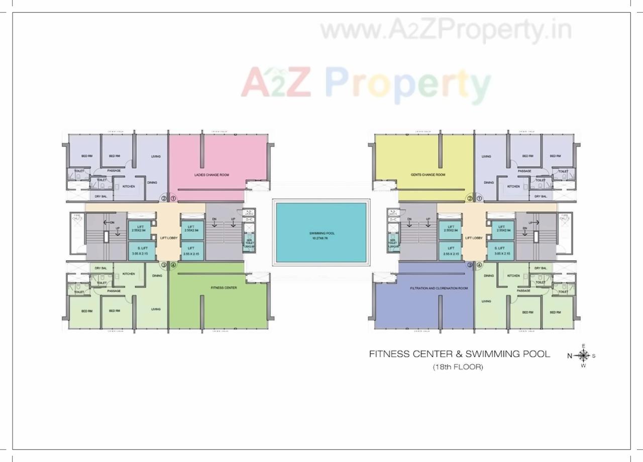 Layout of real estate project Verona located at Andheri, MumbaiSuburban, Maharashtra
