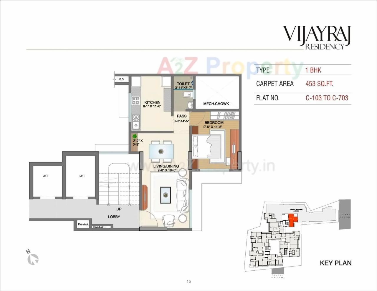 Layout of real estate project Vijayraj Residency located at Andheri, MumbaiSuburban, Maharashtra