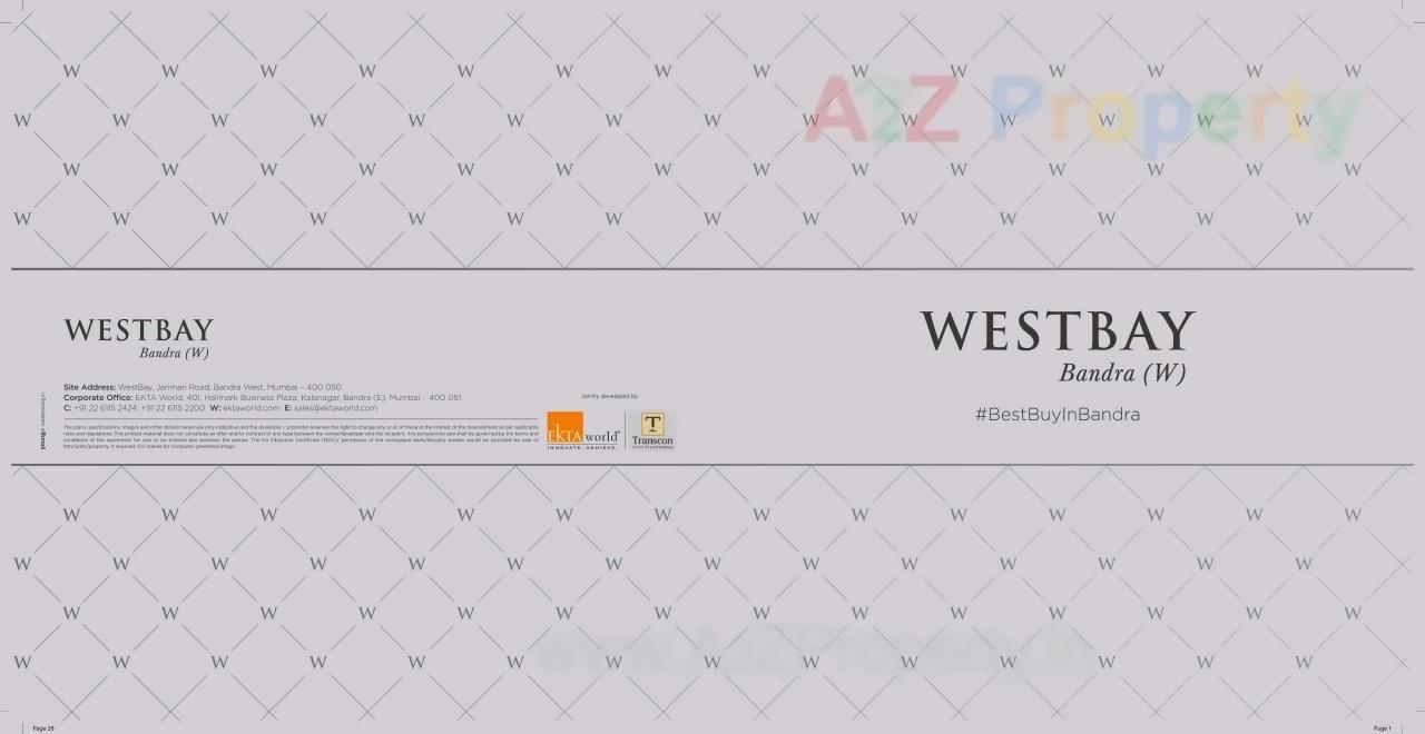  of real estate project Westbay located at Andheri, MumbaiSuburban, Maharashtra