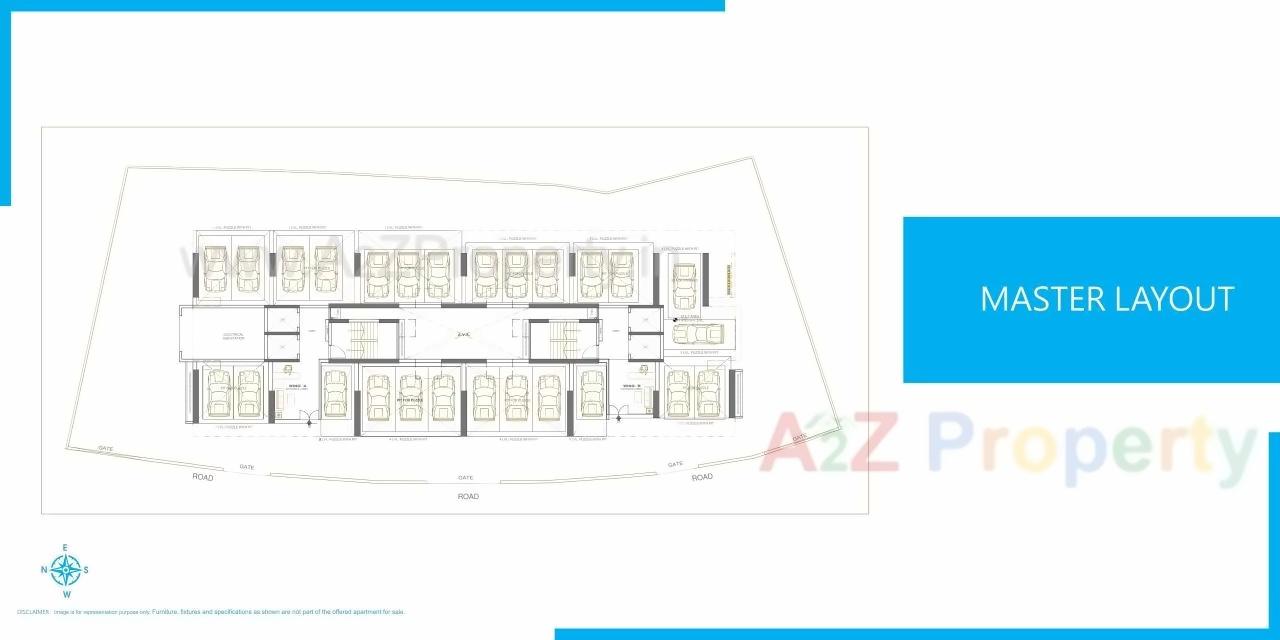 Layout of real estate project Winspace Amelio located at Andheri, MumbaiSuburban, Maharashtra