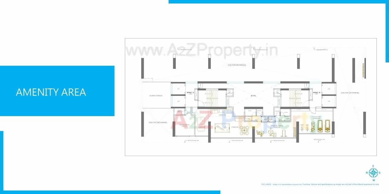 Layout of real estate project Winspace Amelio located at Andheri, MumbaiSuburban, Maharashtra