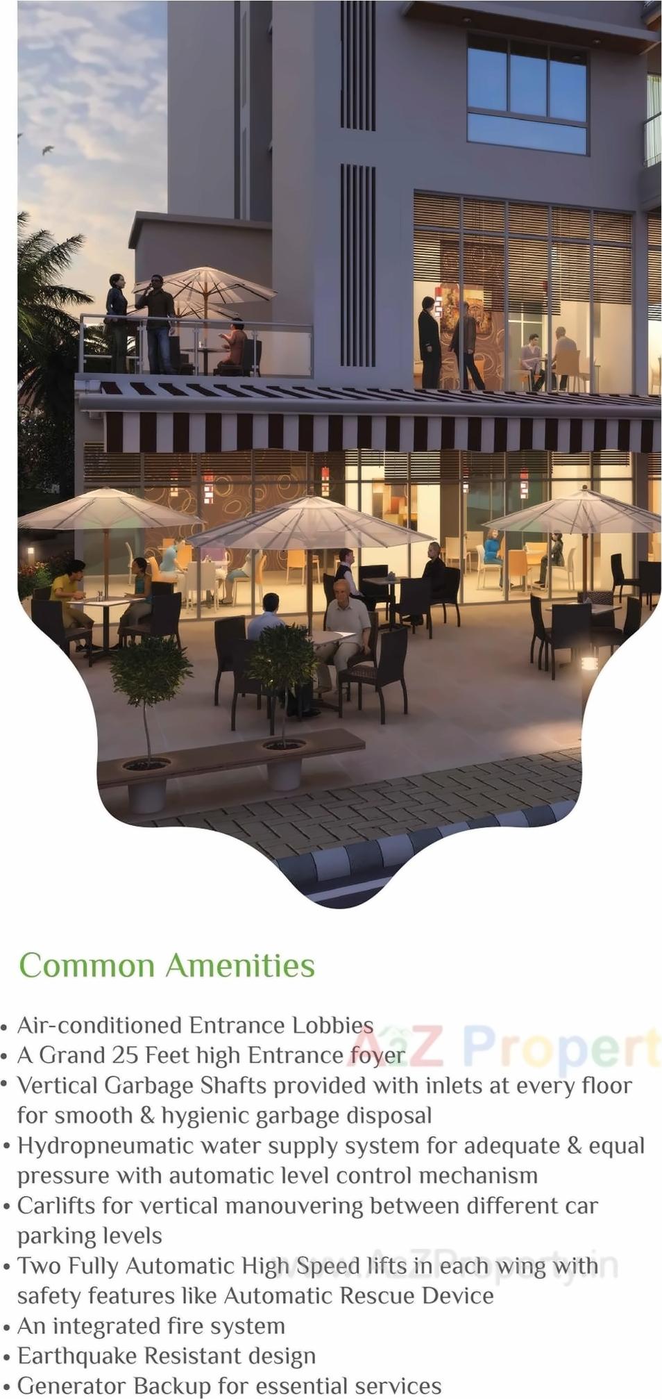 3D Elevation of real estate project Woods Platina B  Ebony Tower located at Andheri, MumbaiSuburban, Maharashtra