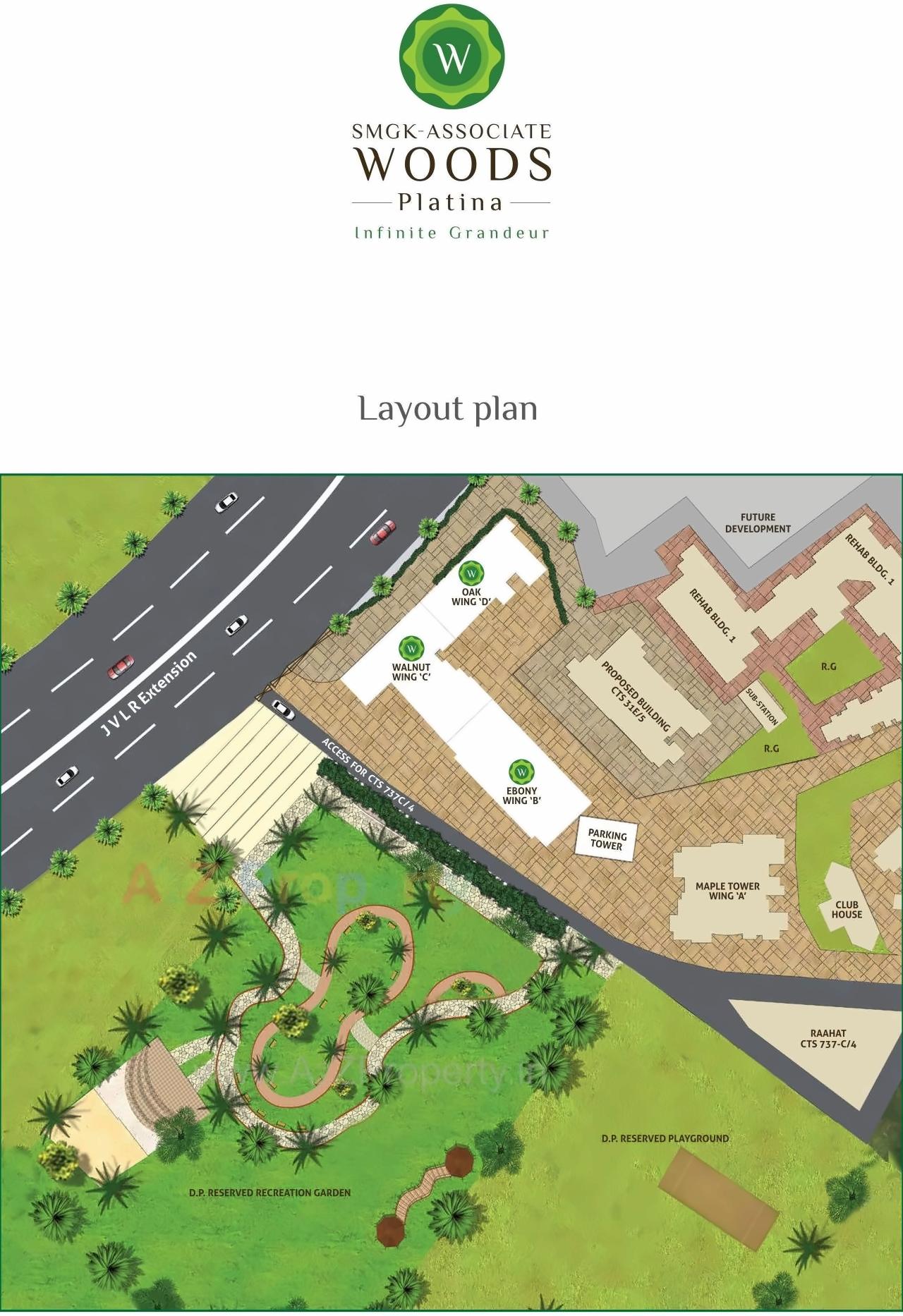  of real estate project Woods Platina B  Ebony Tower located at Andheri, MumbaiSuburban, Maharashtra