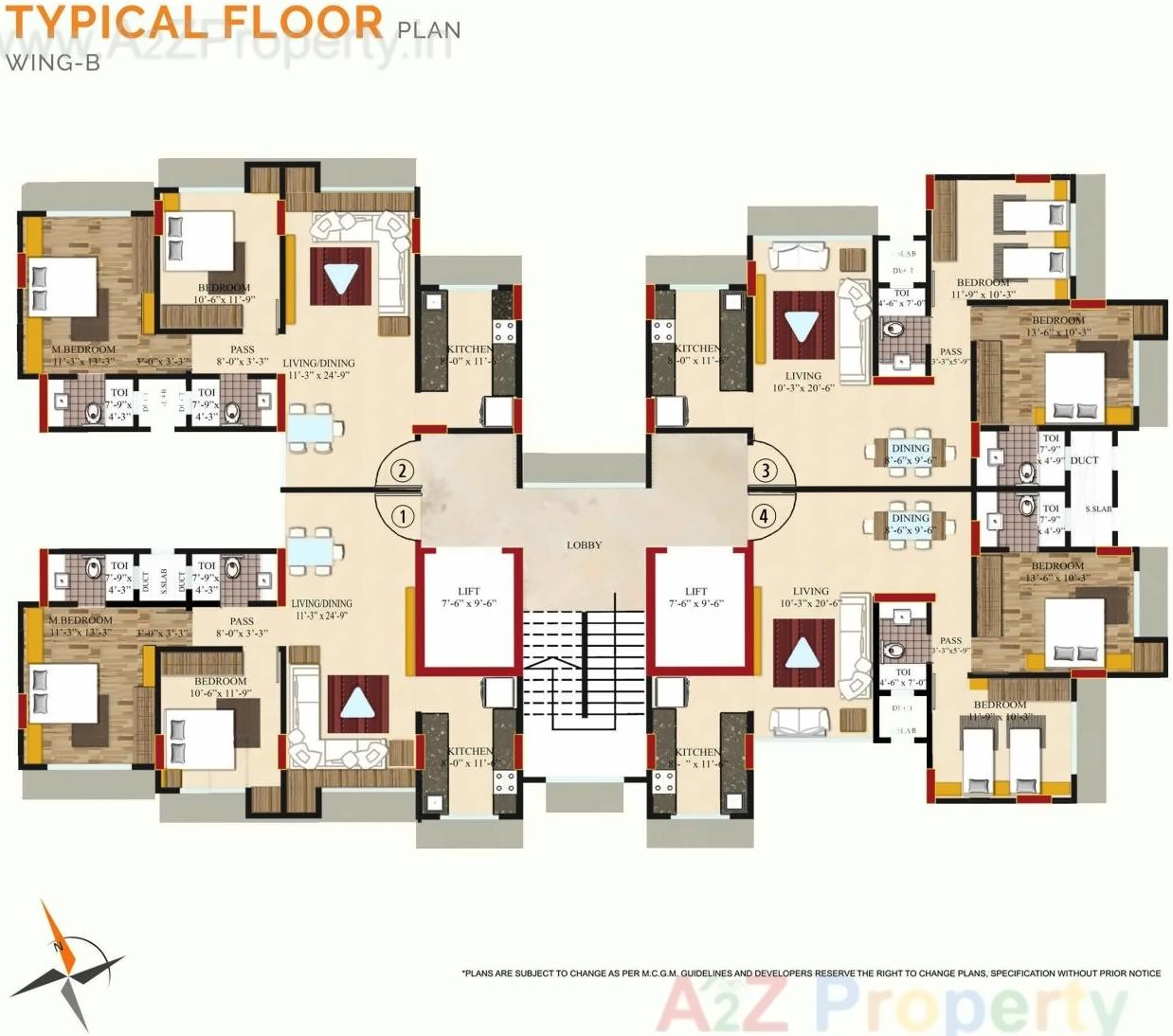 Layout of real estate project Xpoint Redevelopment Of Prem Bhavna Chsl located at Borivali, MumbaiSuburban, Maharashtra