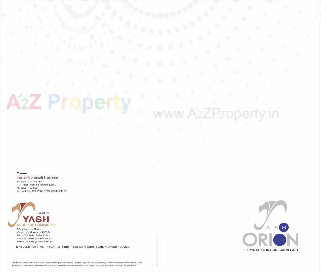  of real estate project Yash Orion located at Borivali, MumbaiSuburban, Maharashtra