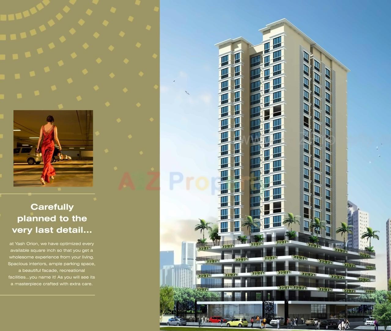 3D Elevation of real estate project Yash Orion located at Borivali, MumbaiSuburban, Maharashtra