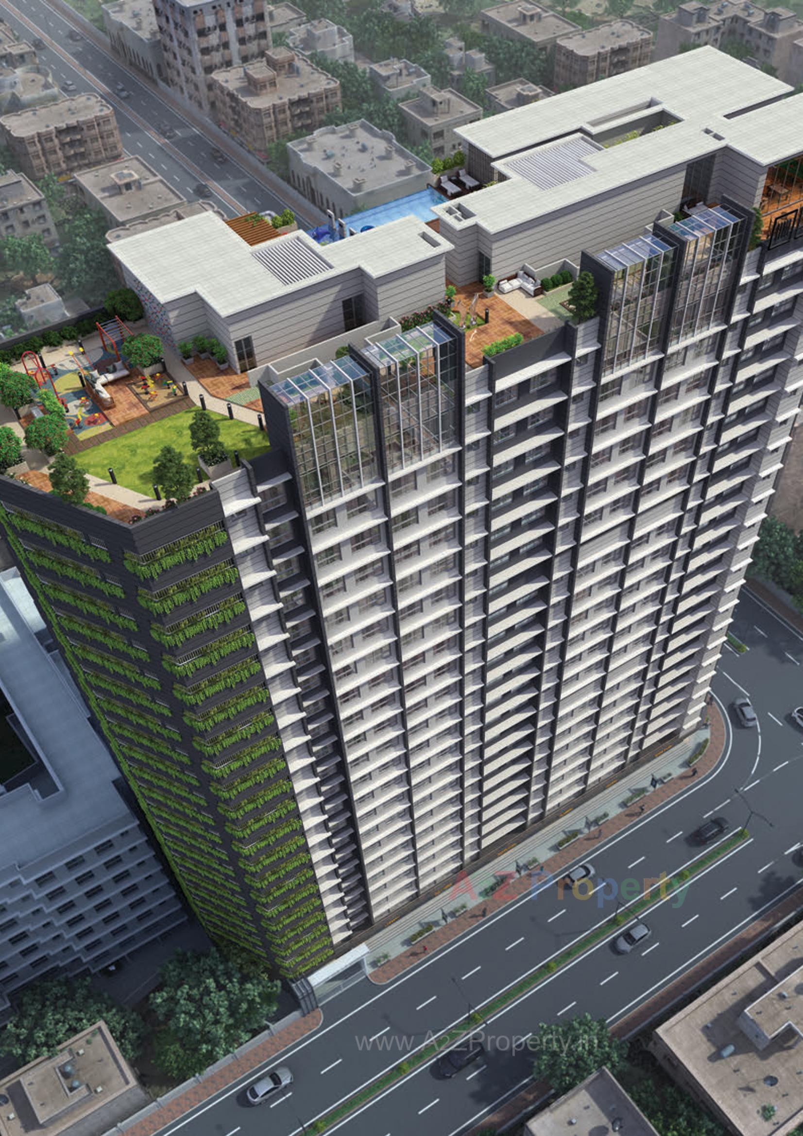 3D Elevation of real estate project Zynergy located at Kurla, MumbaiSuburban, Maharashtra
