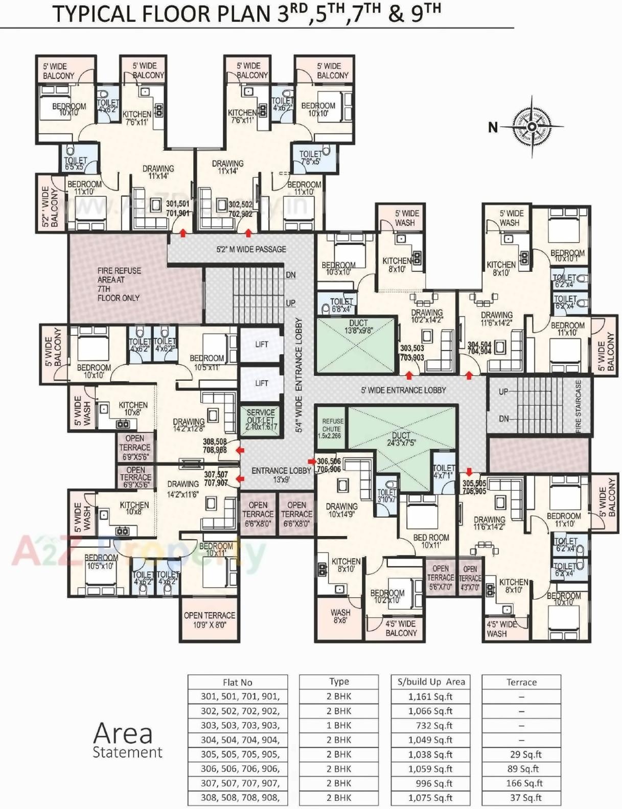 Layout of real estate project Aakar Heights located at Bahadura, Nagpur, Maharashtra