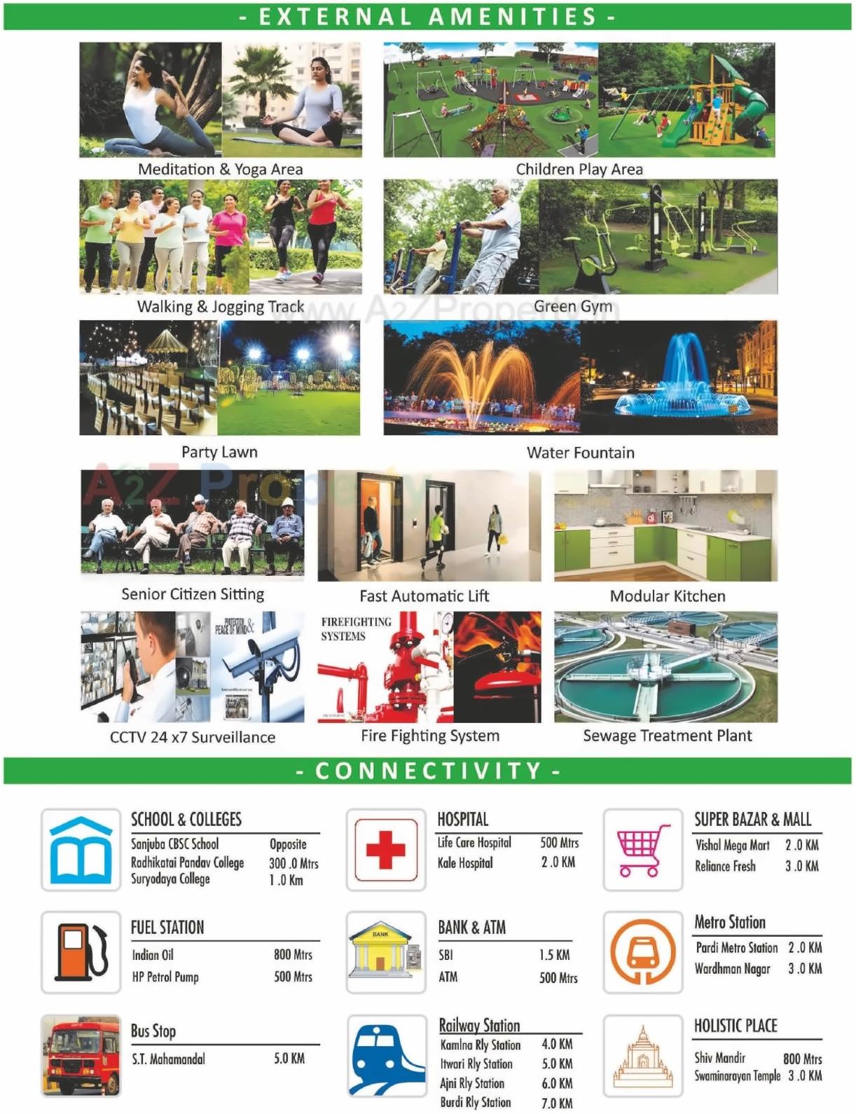  of real estate project Aakar Heights located at Bahadura, Nagpur, Maharashtra