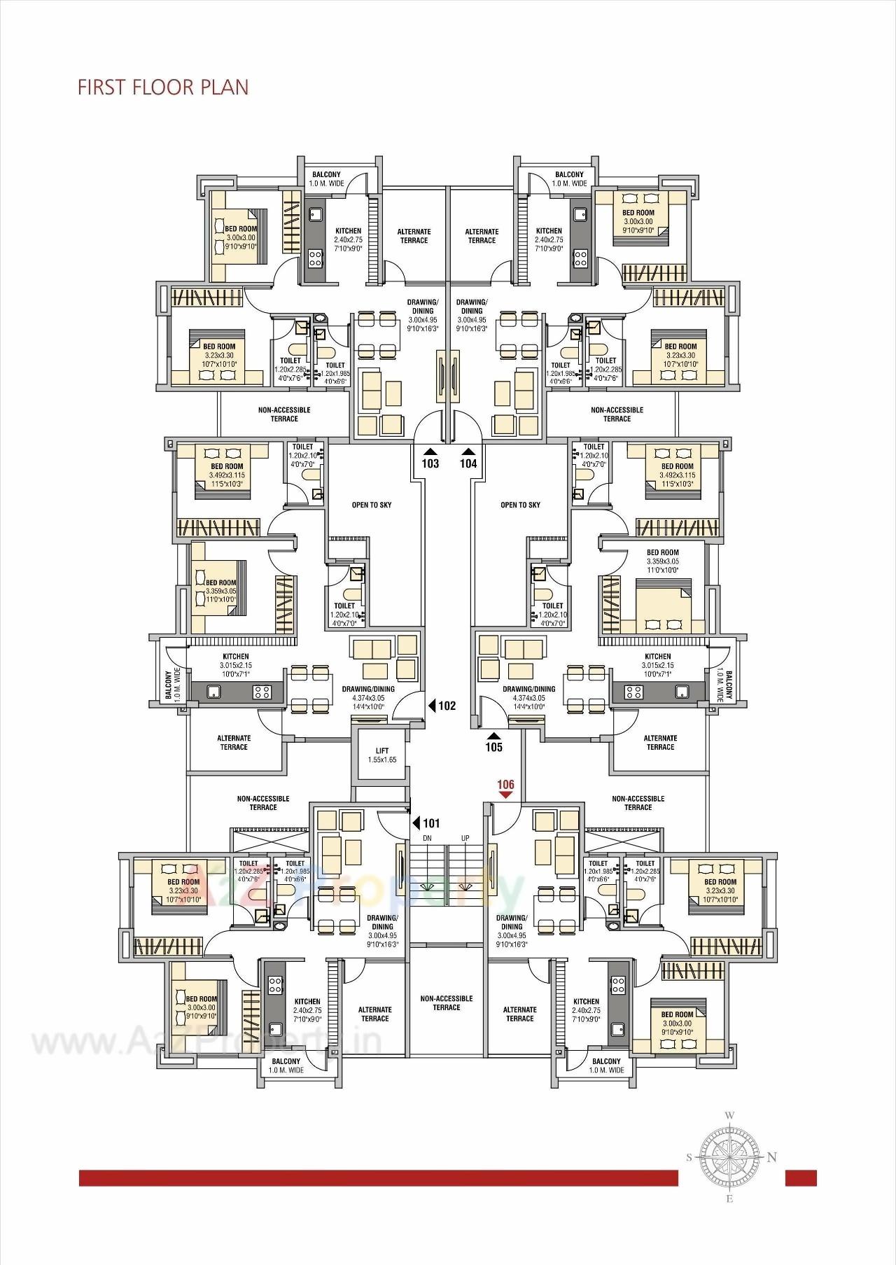 Layout of real estate project Anjaneya Vatika located at Hingna, Nagpur, Maharashtra