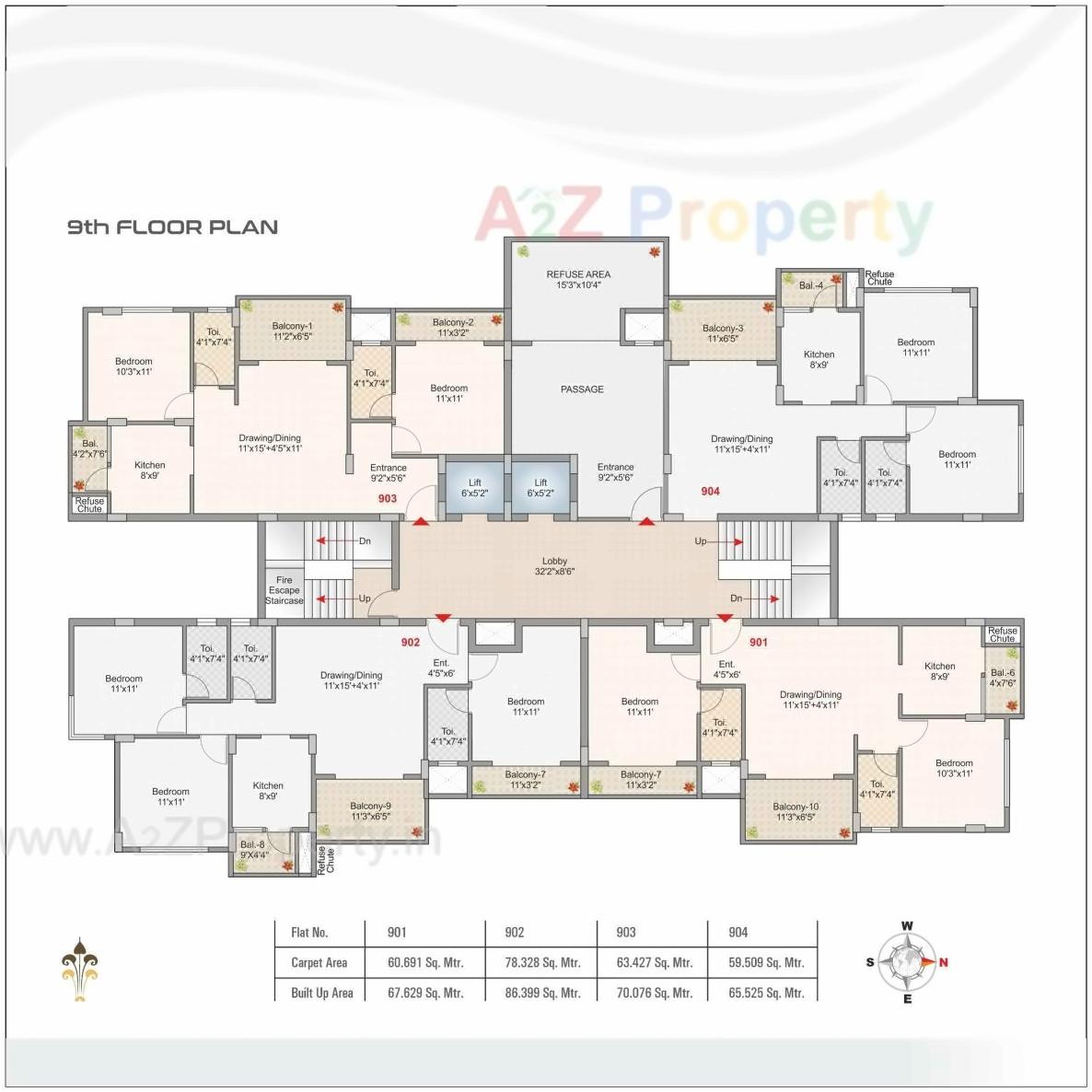 Layout of real estate project Atharva Nagari located at Pipla, Nagpur, Maharashtra