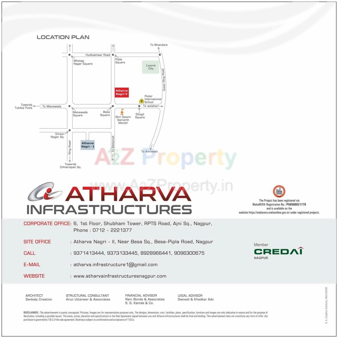  of real estate project Atharva Nagari located at Pipla, Nagpur, Maharashtra