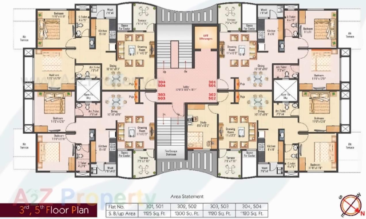 Layout of real estate project Balkrishna Apartment located at Nagpur-m-corp, Nagpur, Maharashtra