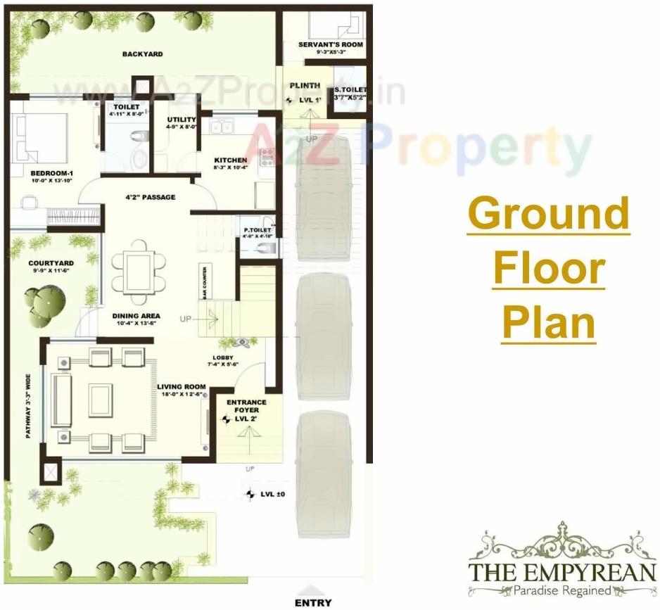 Layout of real estate project Daffodil Highs, Unity Studio Apartments Eternity Villa located at Kothewada, Nagpur, Maharashtra