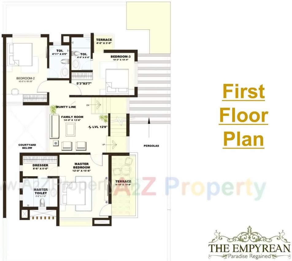 Layout of real estate project Daffodil Highs, Unity Studio Apartments Eternity Villa located at Kothewada, Nagpur, Maharashtra