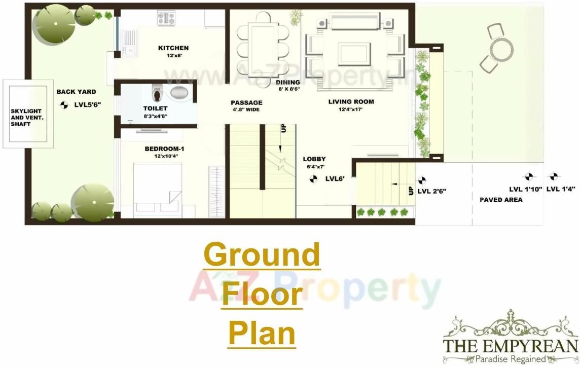 Layout of real estate project Daffodil Highs, Unity Studio Apartments Eternity Villa located at Kothewada, Nagpur, Maharashtra