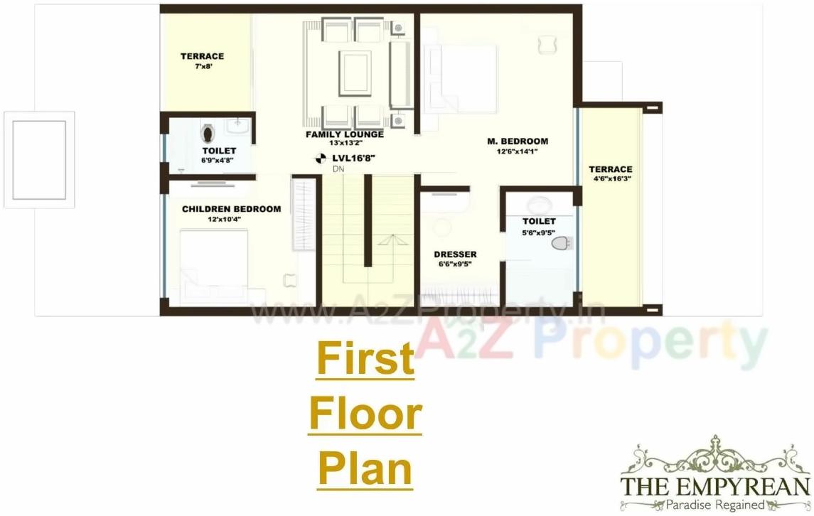 Layout of real estate project Daffodil Highs, Unity Studio Apartments Eternity Villa located at Kothewada, Nagpur, Maharashtra
