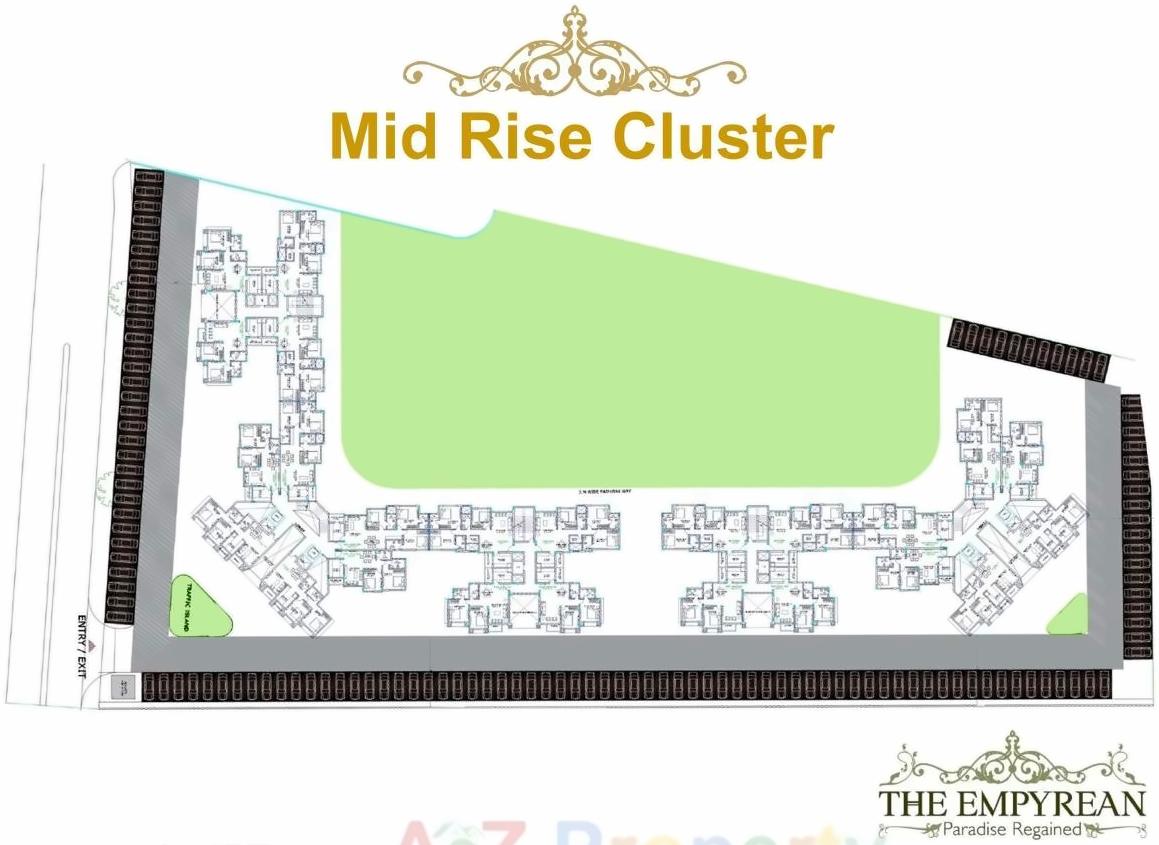Layout of real estate project Daffodil Highs, Unity Studio Apartments Eternity Villa located at Kothewada, Nagpur, Maharashtra