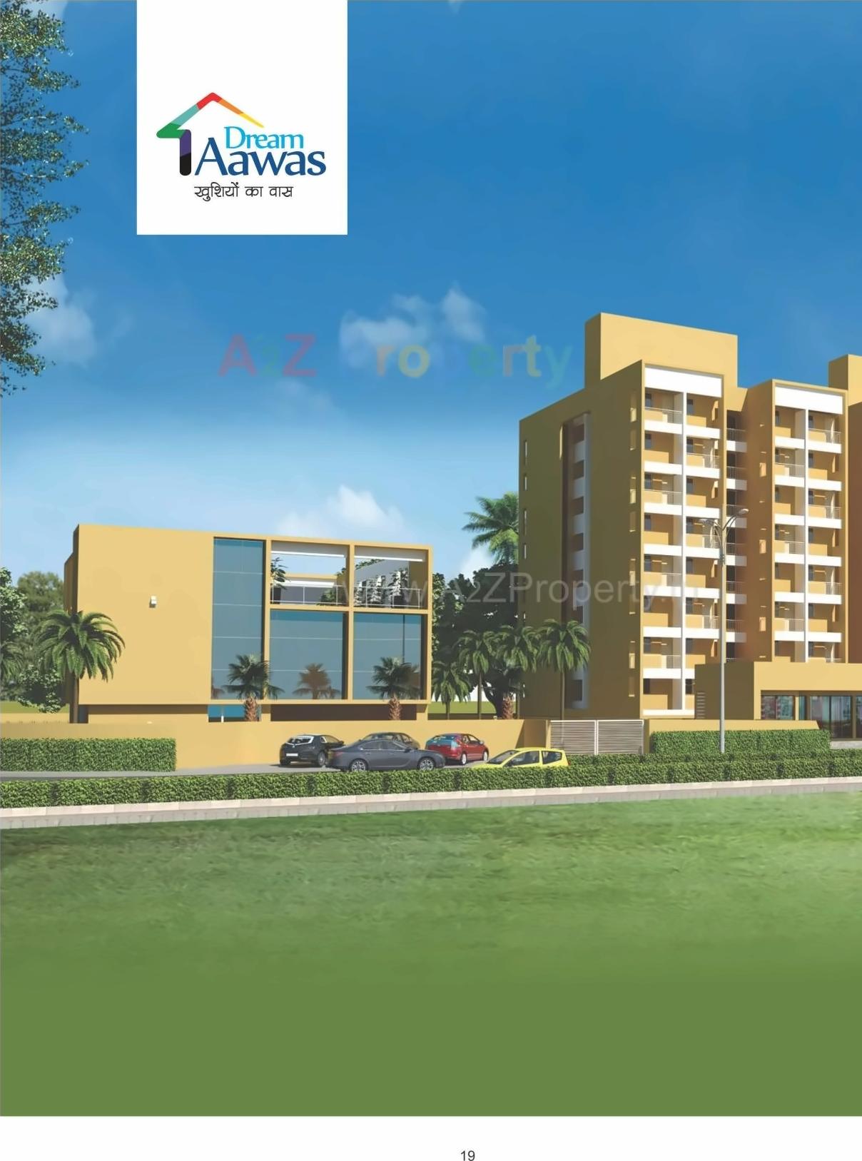 3D Elevation of real estate project Dream Aawas located at Shankarpur, Nagpur, Maharashtra