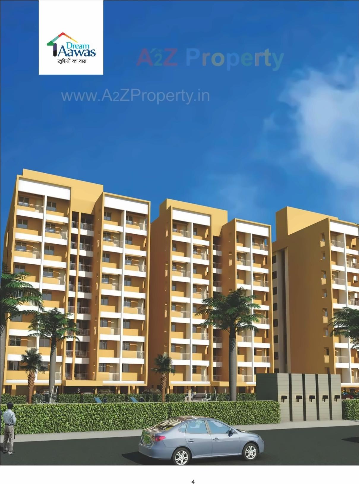 3D Elevation of real estate project Dream Aawas located at Shankarpur, Nagpur, Maharashtra