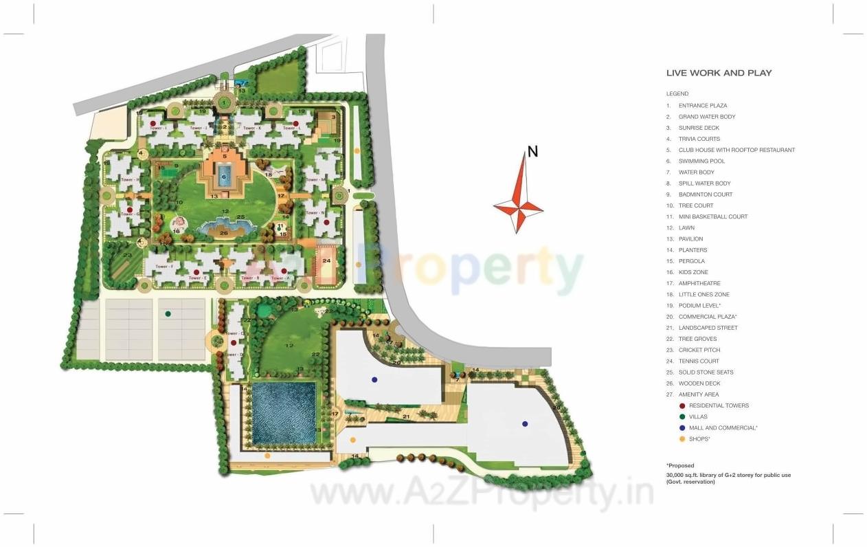 Layout of real estate project Godrej Anandam located at Nagpur-m-corp, Nagpur, Maharashtra