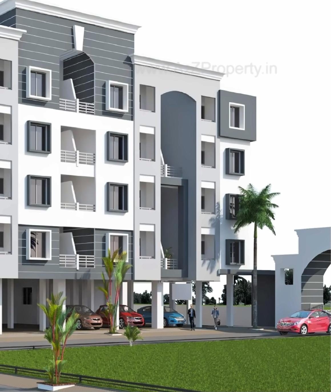 3D Elevation of real estate project Greenfield located at Wanadongri, Nagpur, Maharashtra