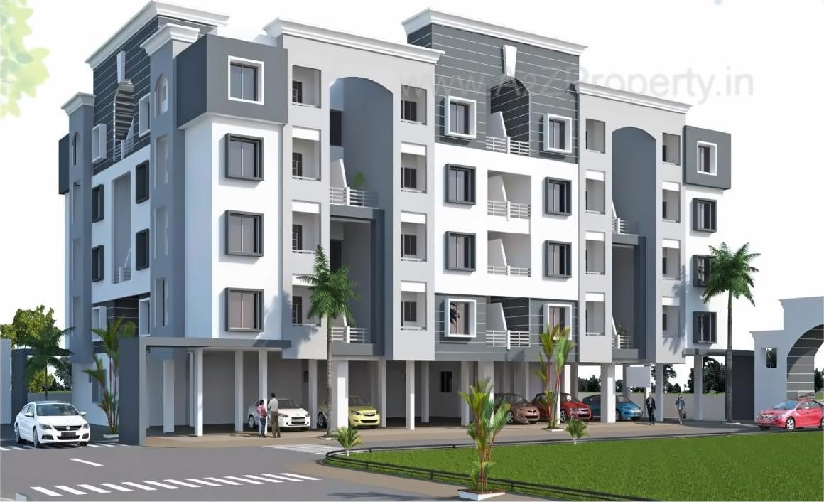 3D Elevation of real estate project Greenfield located at Wanadongri, Nagpur, Maharashtra