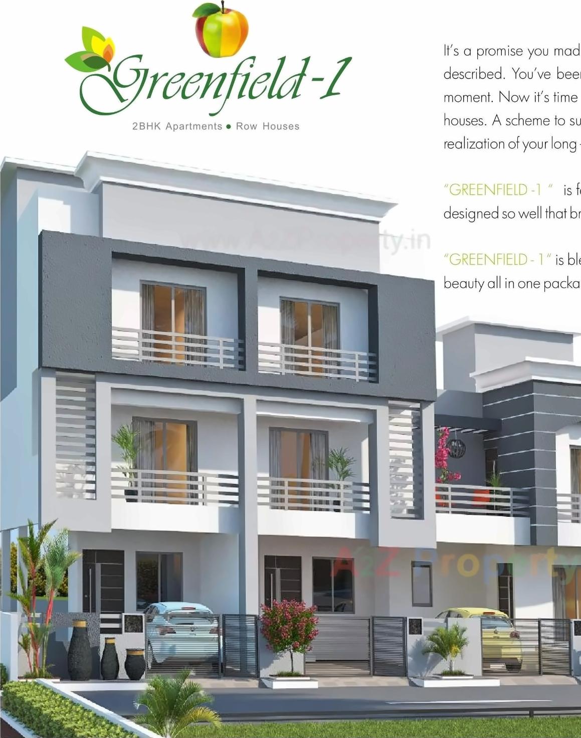 3D Elevation of real estate project Greenfield located at Wanadongri, Nagpur, Maharashtra