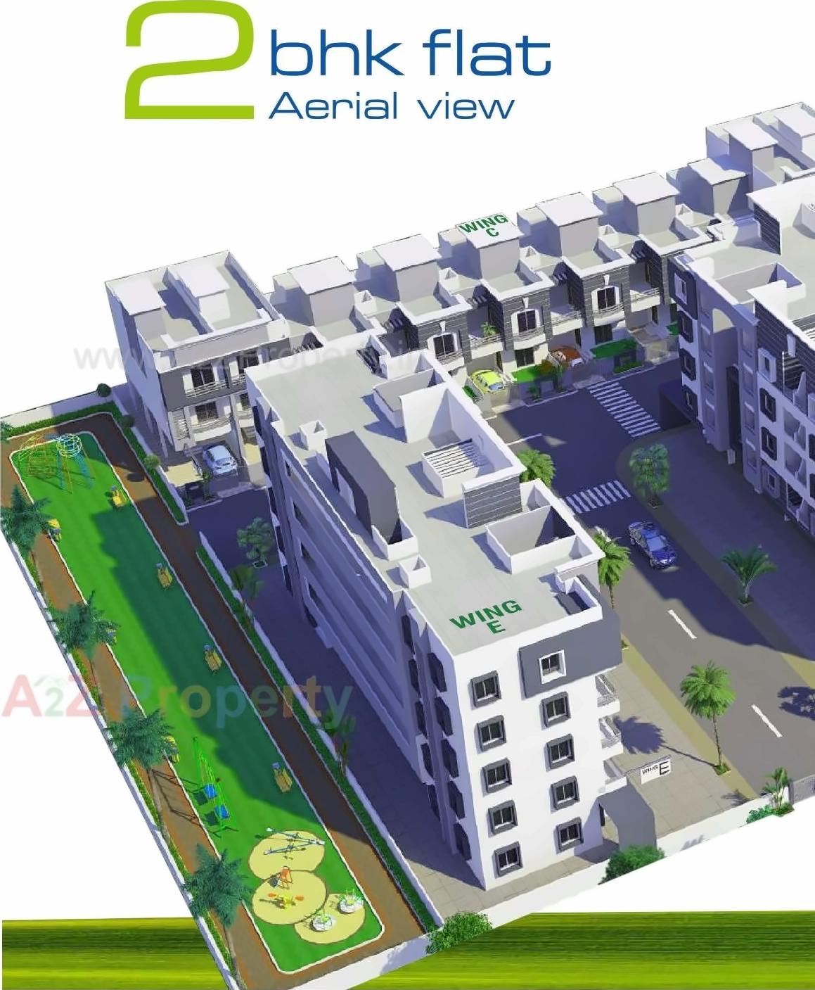 3D Elevation of real estate project Greenfield located at Wanadongri, Nagpur, Maharashtra