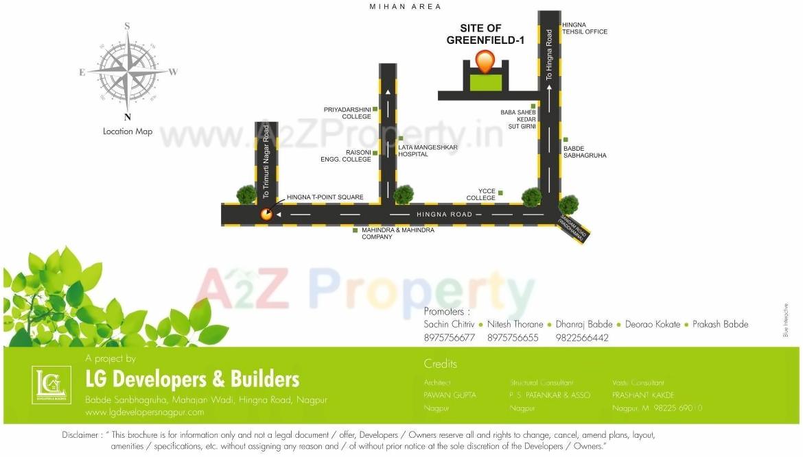  of real estate project Greenfield located at Wanadongri, Nagpur, Maharashtra