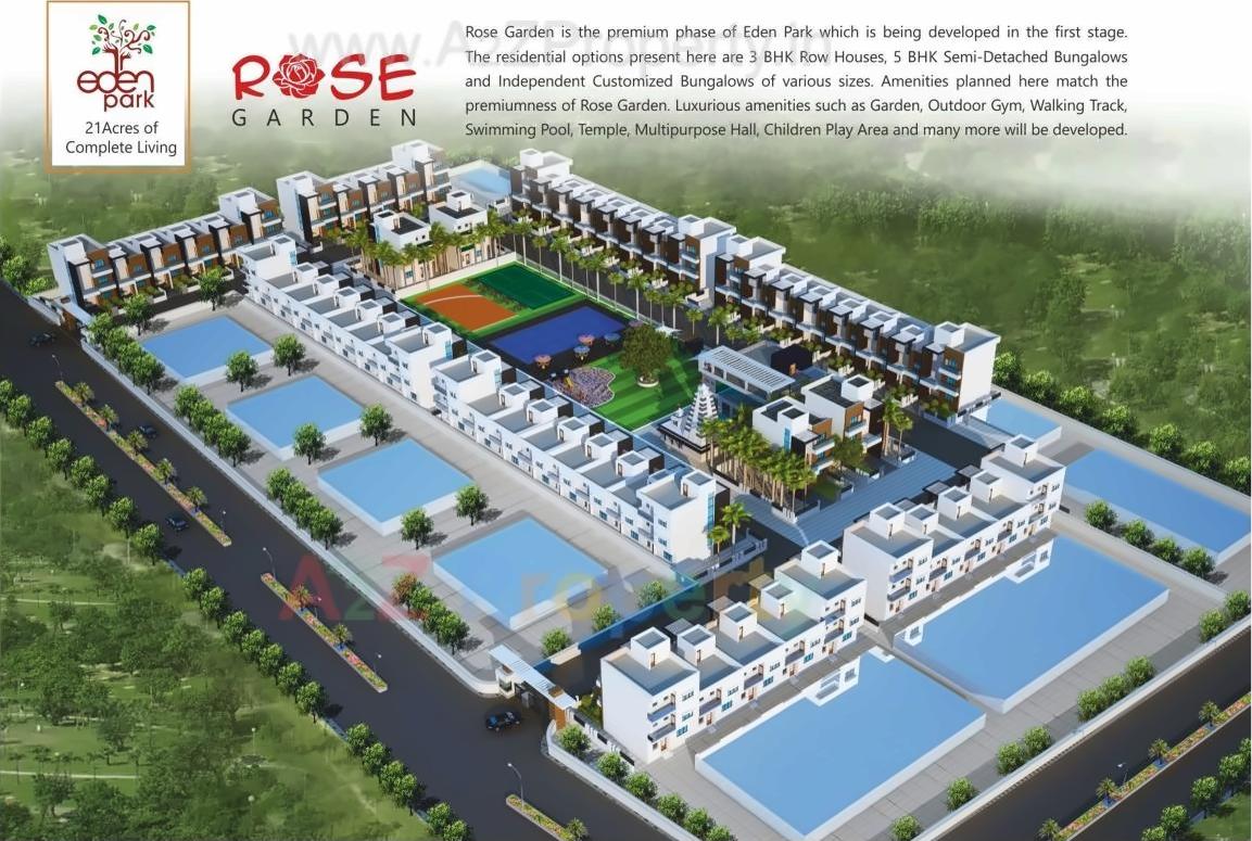3D Elevation of real estate project Hibiscus Garden located at Gawasi-manapur, Nagpur, Maharashtra