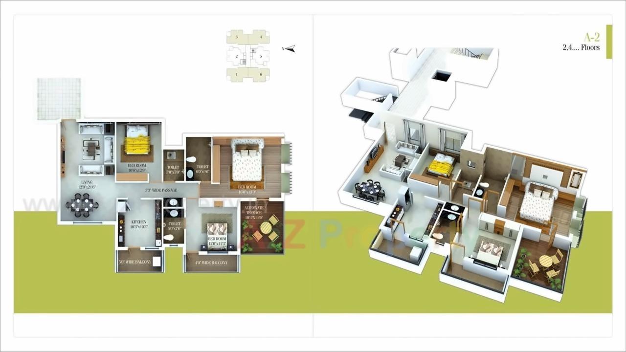 Layout of real estate project Janai   Balaji Apartments located at Nagpur-m-corp, Nagpur, Maharashtra