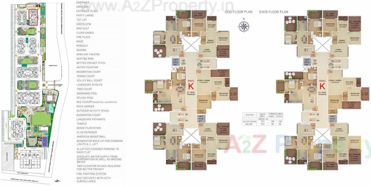 Layout of real estate project Jayanti Nagari Vii  J located at Besa, Nagpur, Maharashtra