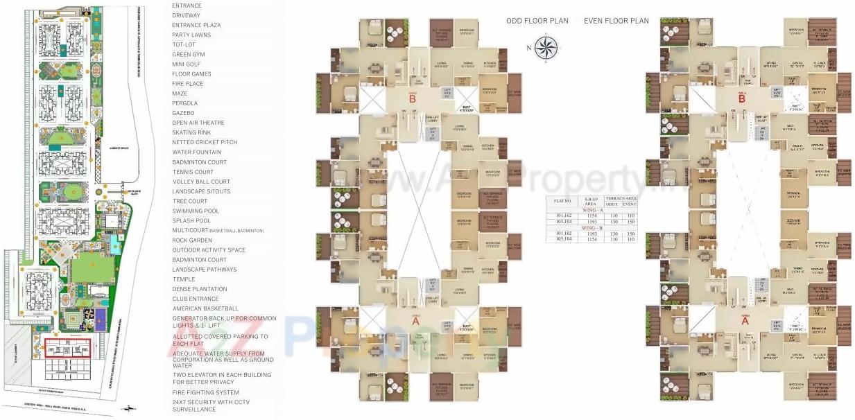 Layout of real estate project Jayanti Nagari Vii  J located at Besa, Nagpur, Maharashtra