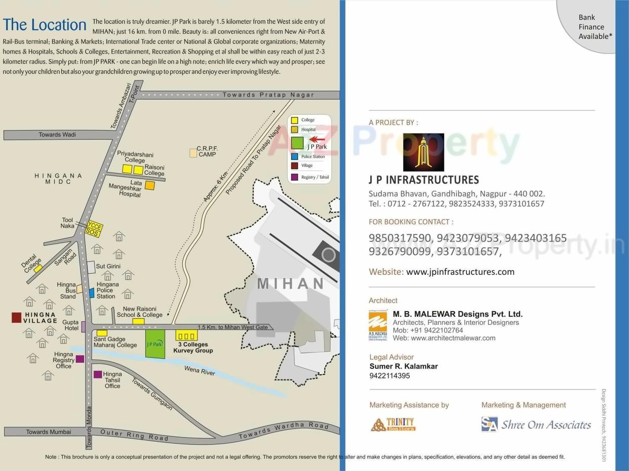  of real estate project Jp Radiance located at Hingna, Nagpur, Maharashtra