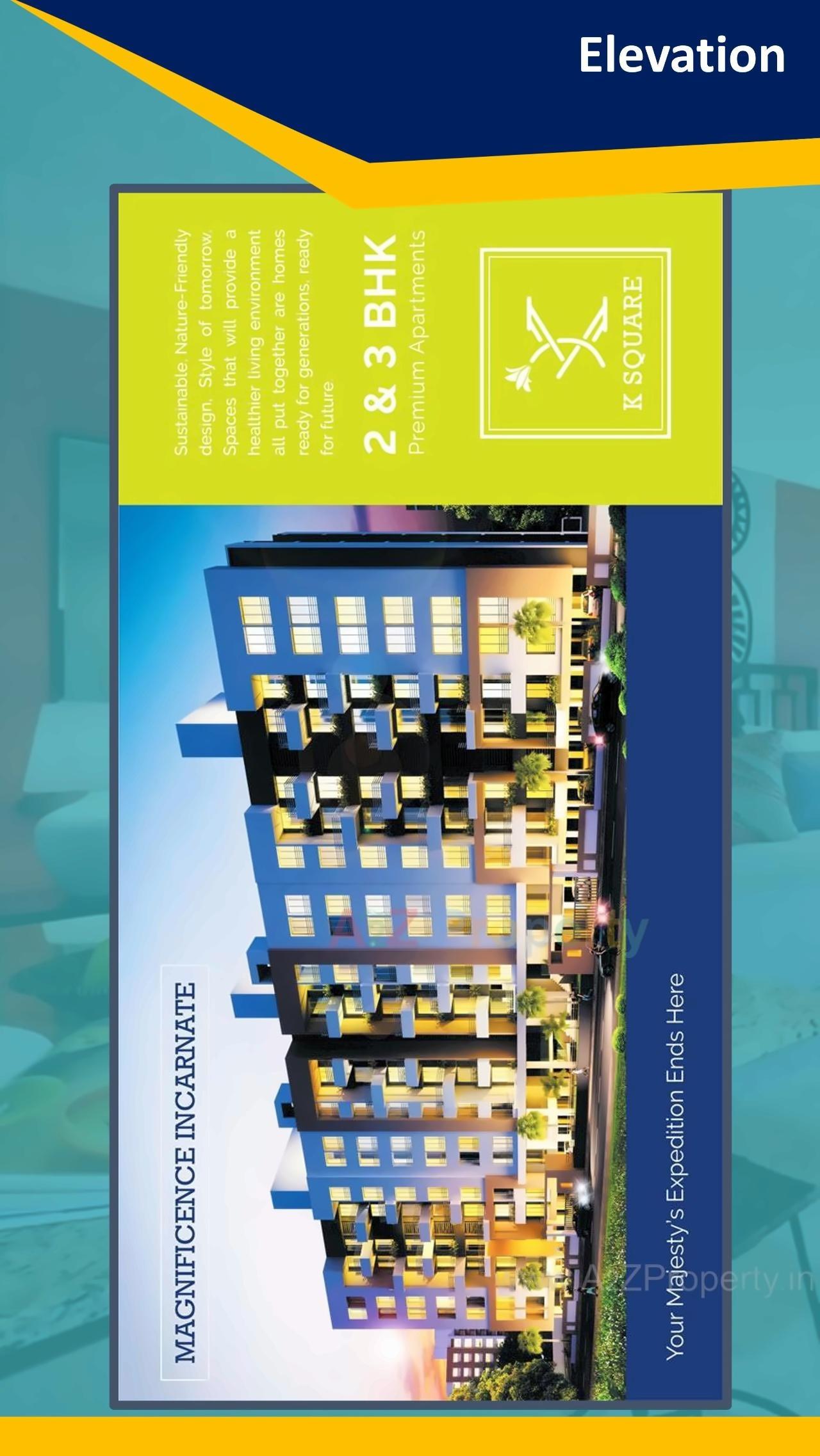 Layout of real estate project K Square Apartments located at Nagpur-m-corp, Nagpur, Maharashtra