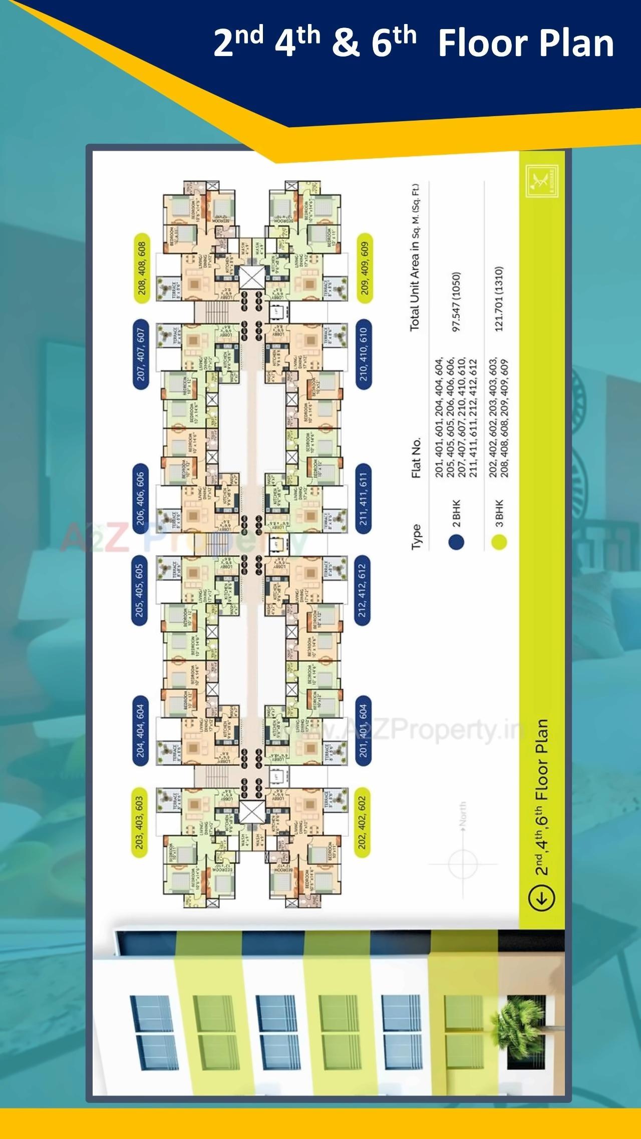 Layout of real estate project K Square Apartments located at Nagpur-m-corp, Nagpur, Maharashtra