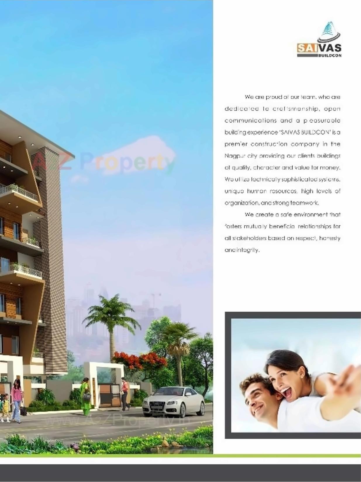 3D Elevation of real estate project Koastal Apartments located at Nagpur-m-corp, Nagpur, Maharashtra