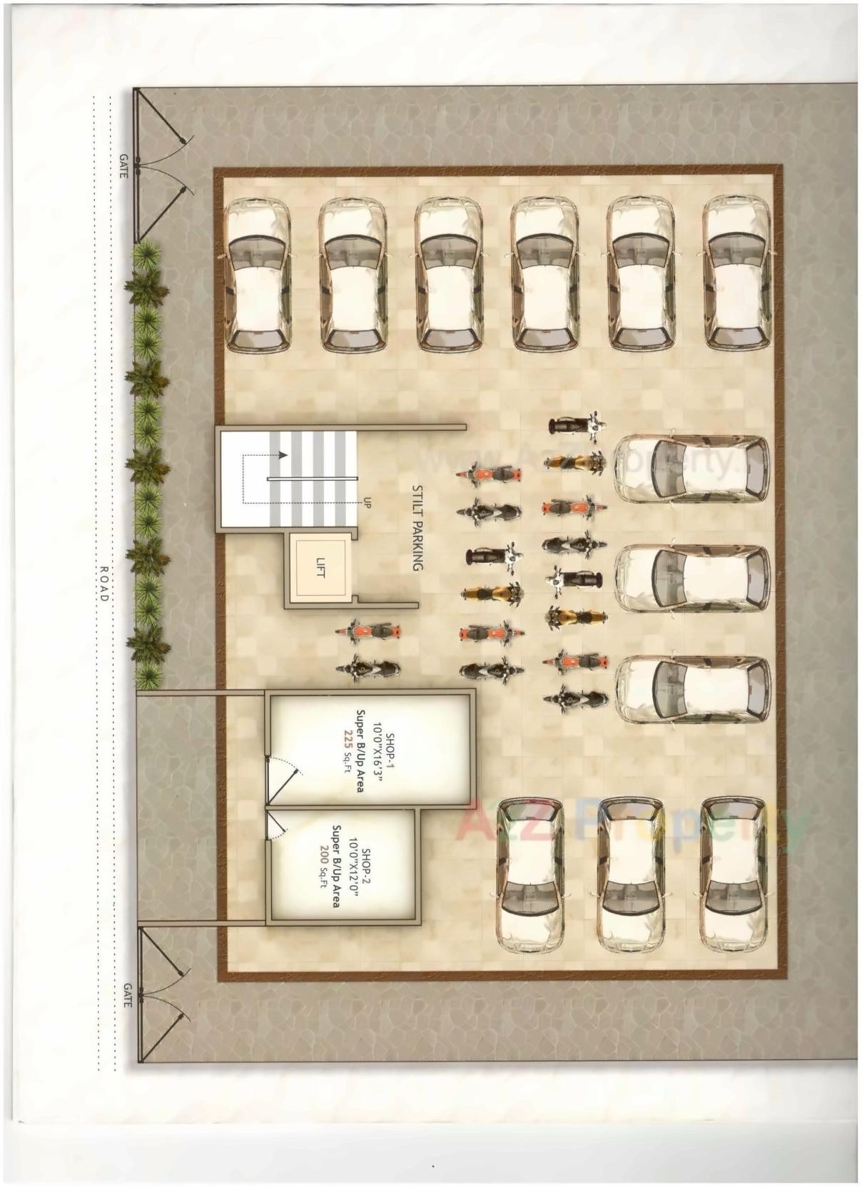 Layout of real estate project Laxmi Narayan Residency located at Nagpur-m-corp, Nagpur, Maharashtra