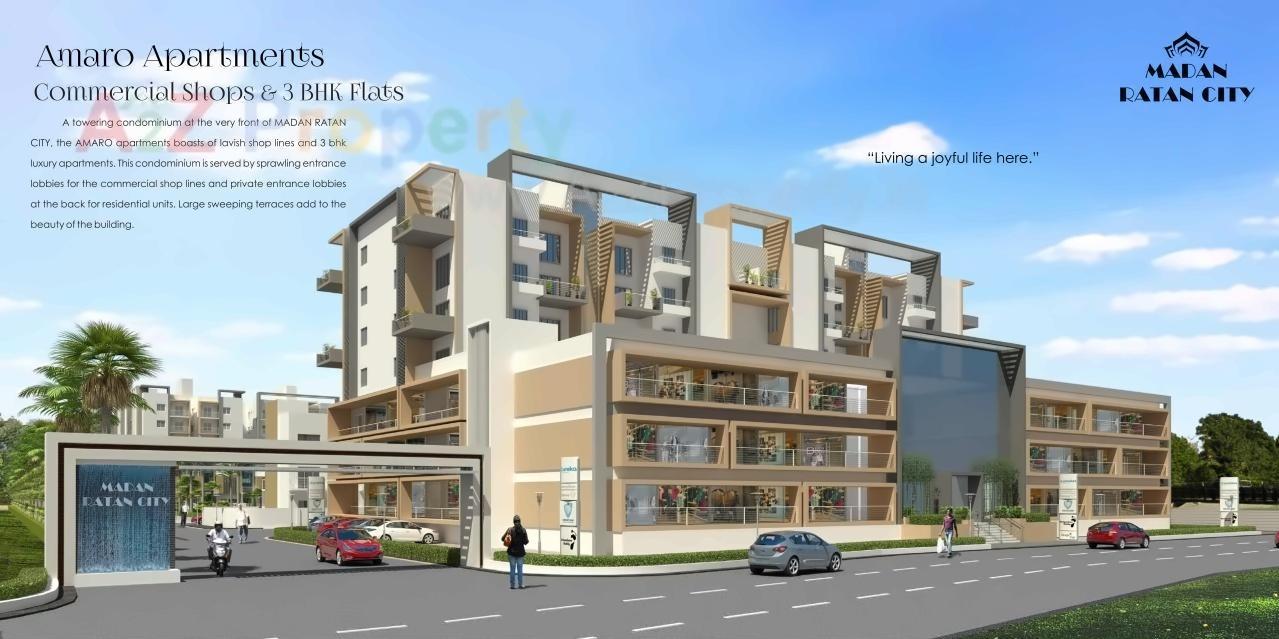 3D Elevation of real estate project Madan Ratan City located at Nagpur-m-corp, Nagpur, Maharashtra