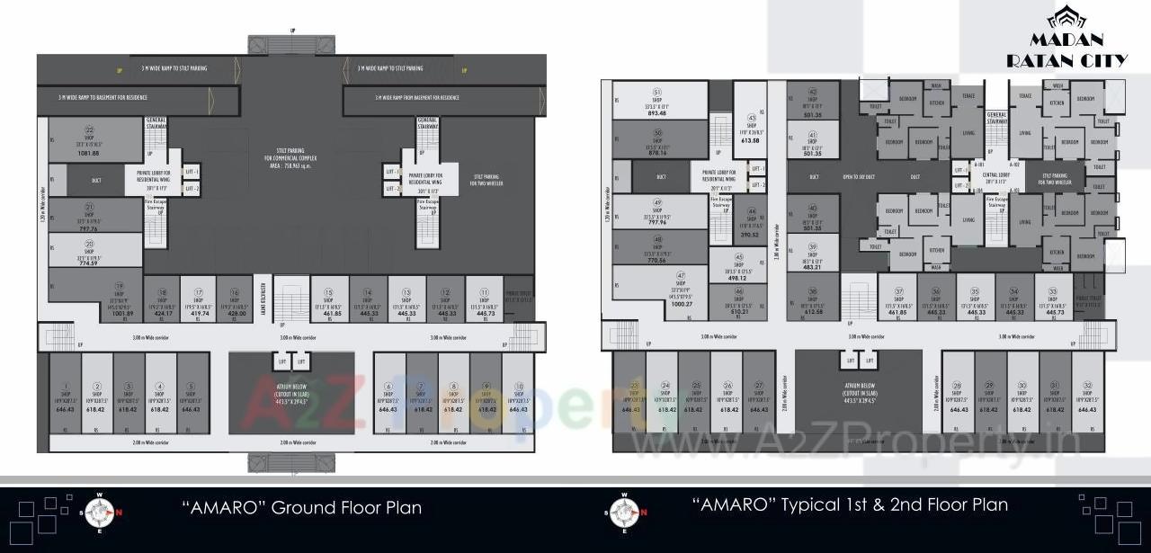 Layout of real estate project Madan Ratan City located at Nagpur-m-corp, Nagpur, Maharashtra