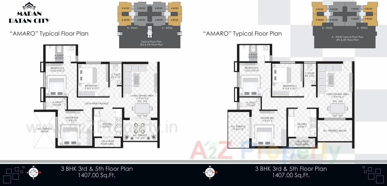 Layout of real estate project Madan Ratan City located at Nagpur-m-corp, Nagpur, Maharashtra