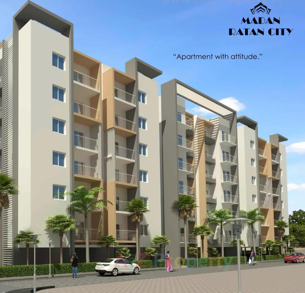 3D Elevation of real estate project Madan Ratan City located at Nagpur-m-corp, Nagpur, Maharashtra