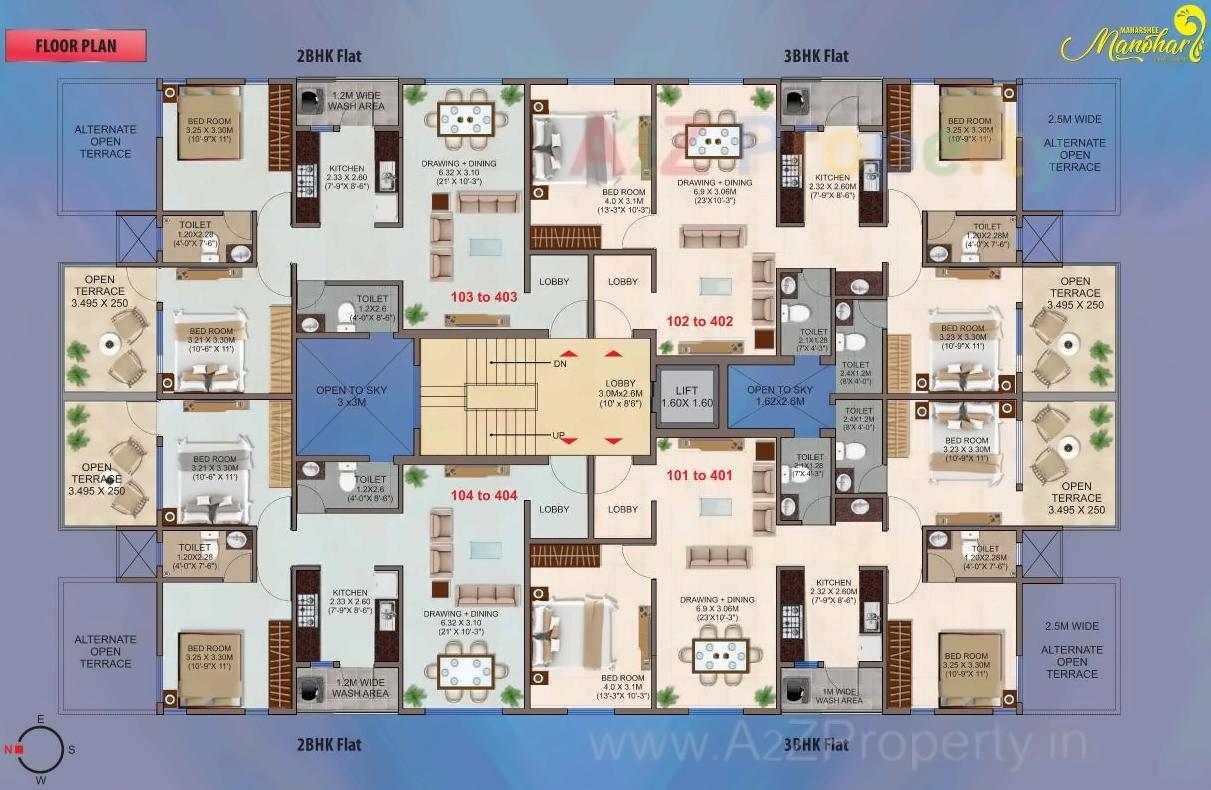 Layout of real estate project Maharshee Manohar located at Nagpur-m-corp, Nagpur, Maharashtra