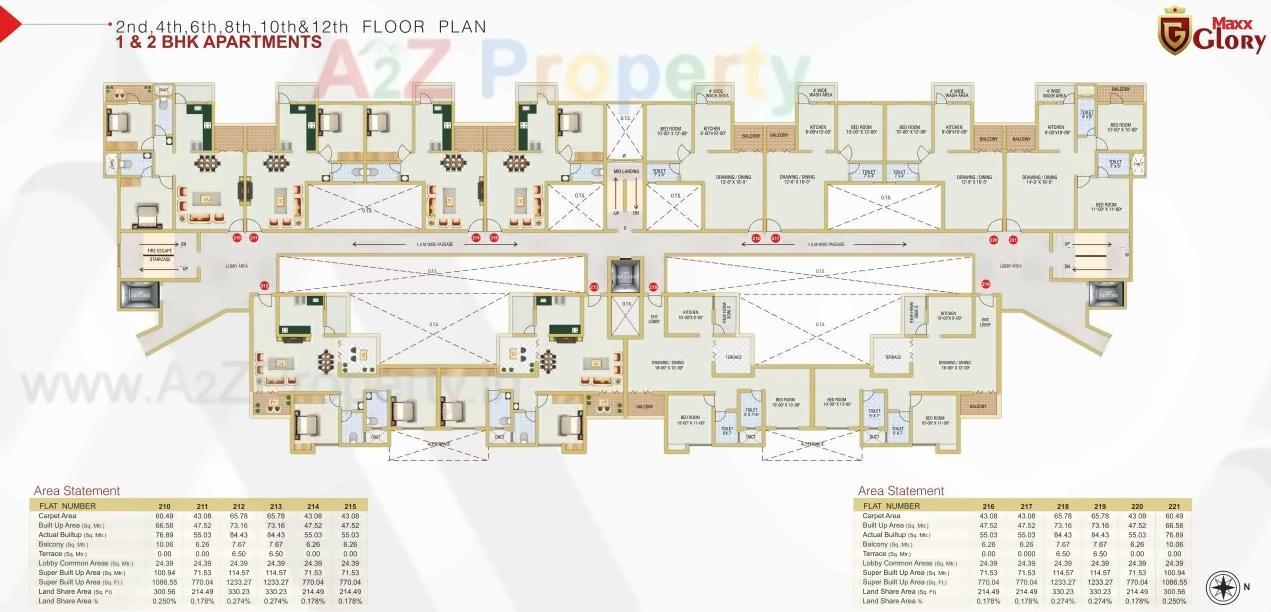 Layout of real estate project Maxx Glory located at Beltarodi, Nagpur, Maharashtra