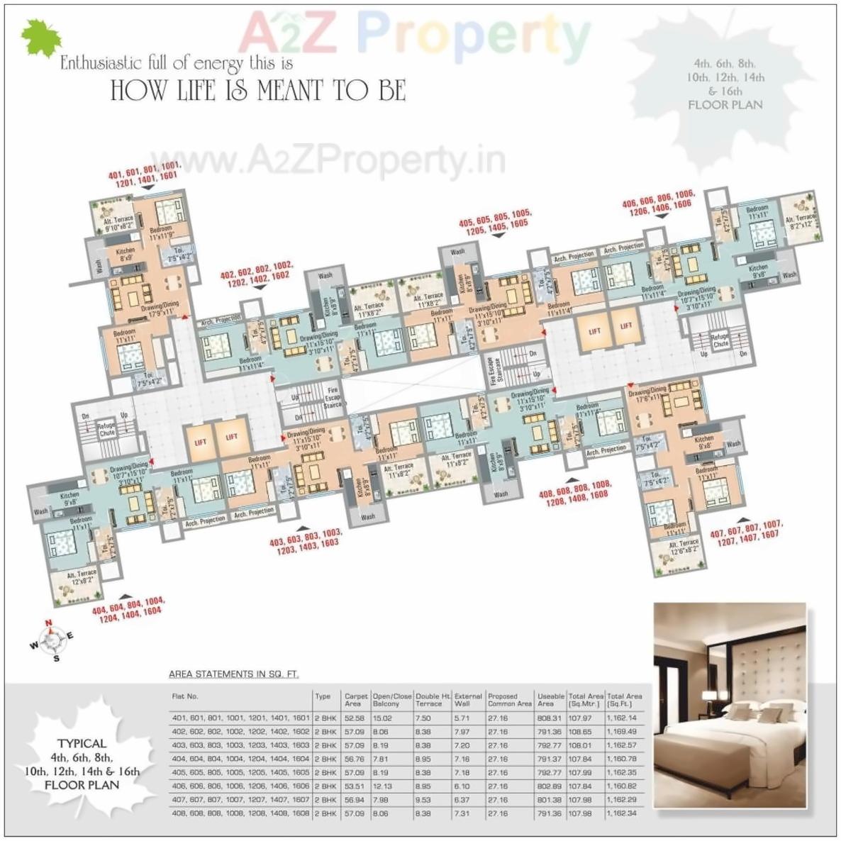 Layout of real estate project Narendra Heights located at Nagpur-urban, Nagpur, Maharashtra