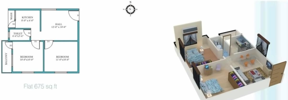 Layout of real estate project Neel Vihar located at Nagpur-m-corp, Nagpur, Maharashtra