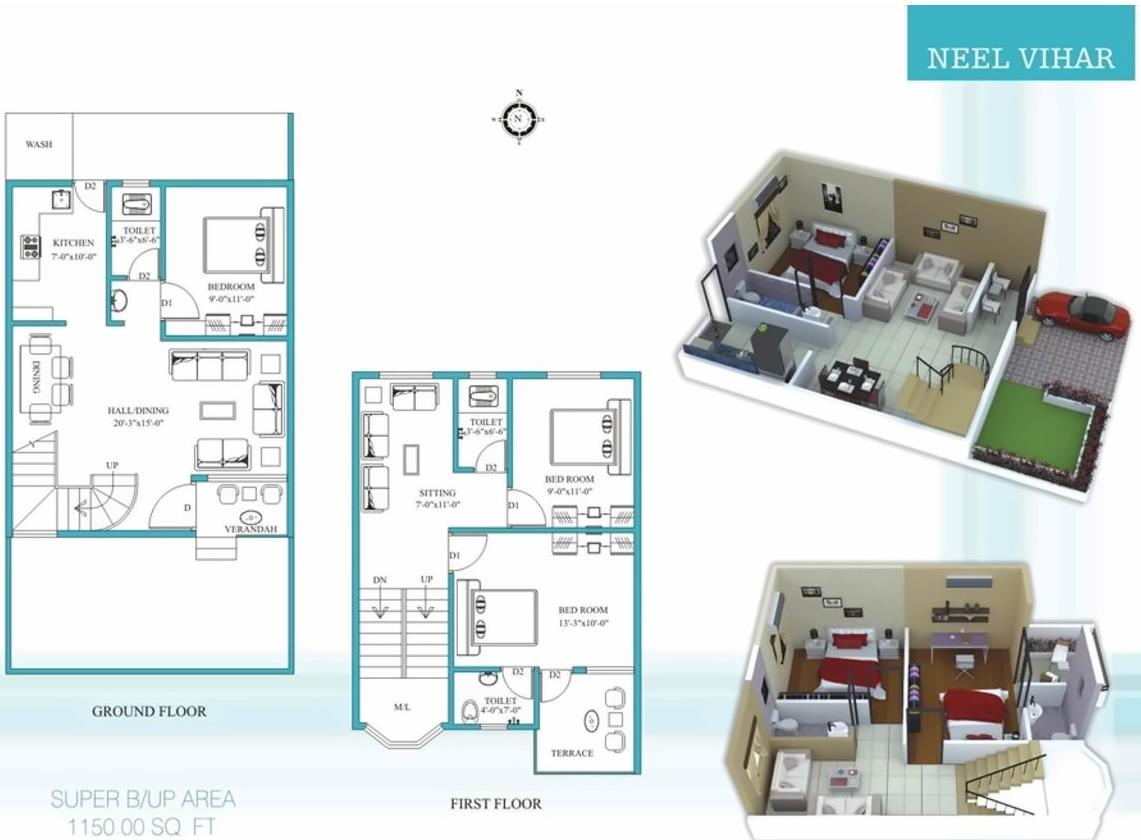 Layout of real estate project Neel Vihar located at Nagpur-m-corp, Nagpur, Maharashtra