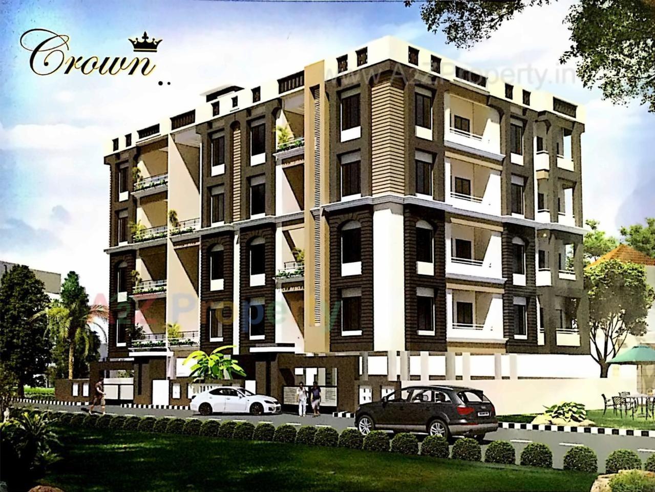 3D Elevation of real estate project Nirman Crown located at Nagpur-m-corp, Nagpur, Maharashtra